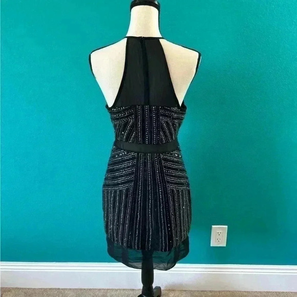 Parker Taha Beaded Halter black Dress in size xs - Picture 9 of 12